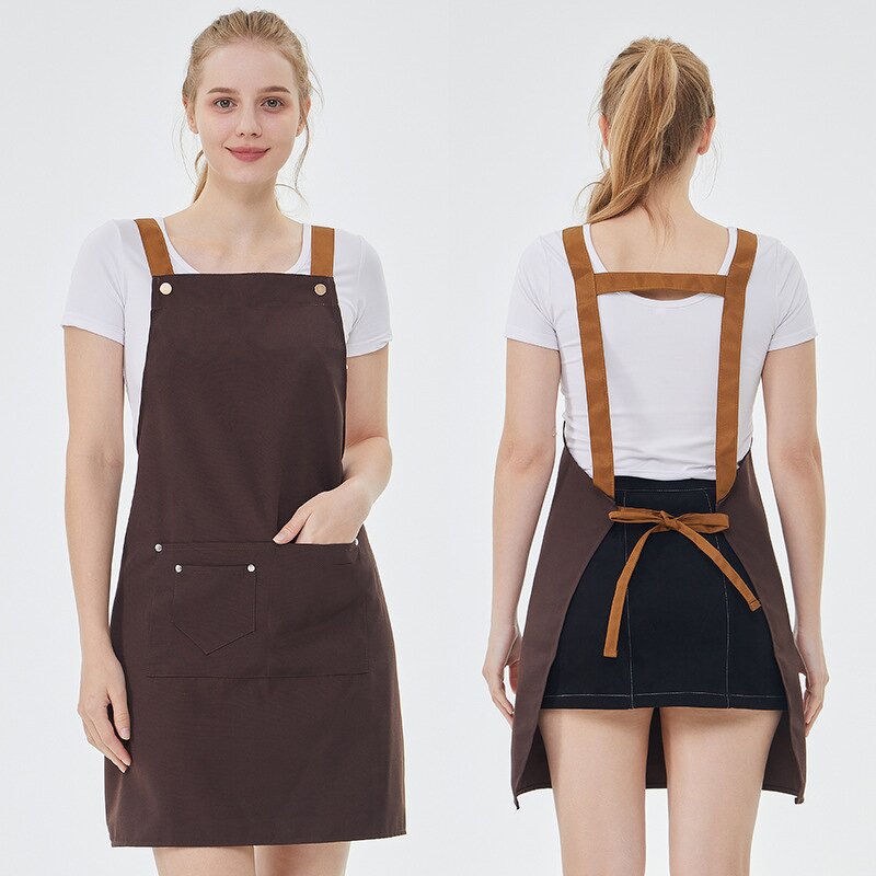 Waterproof Apron Manufacturer - Personalized Logo Adjustable H Shaped Strap