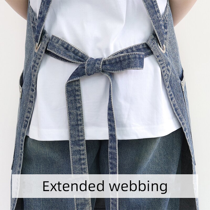 Cotton Denim Apron Manufacturer - Stain Proof Household Pinafore Kitchen Work