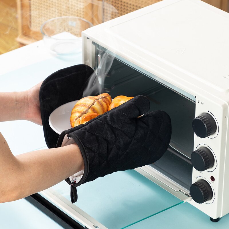 Kitchen Cotton Gloves Manufacturer - Microwave Oven BBQ Set Cooking Pot Holder Set