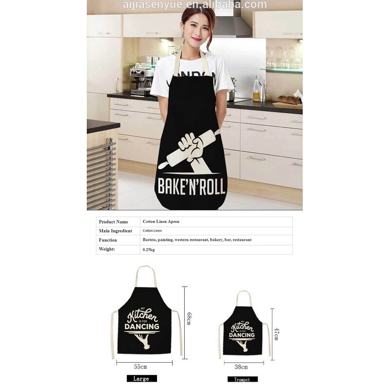 Kids Bib Apron Factory - Custom Red Long Adjustable Water Resistant Linen Flax