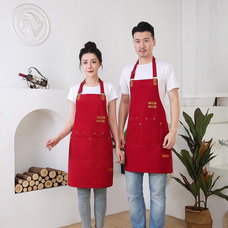 Oil-Resistant Kitchen Apron Factory - Simple High-Grade Waistcoat New Home Use