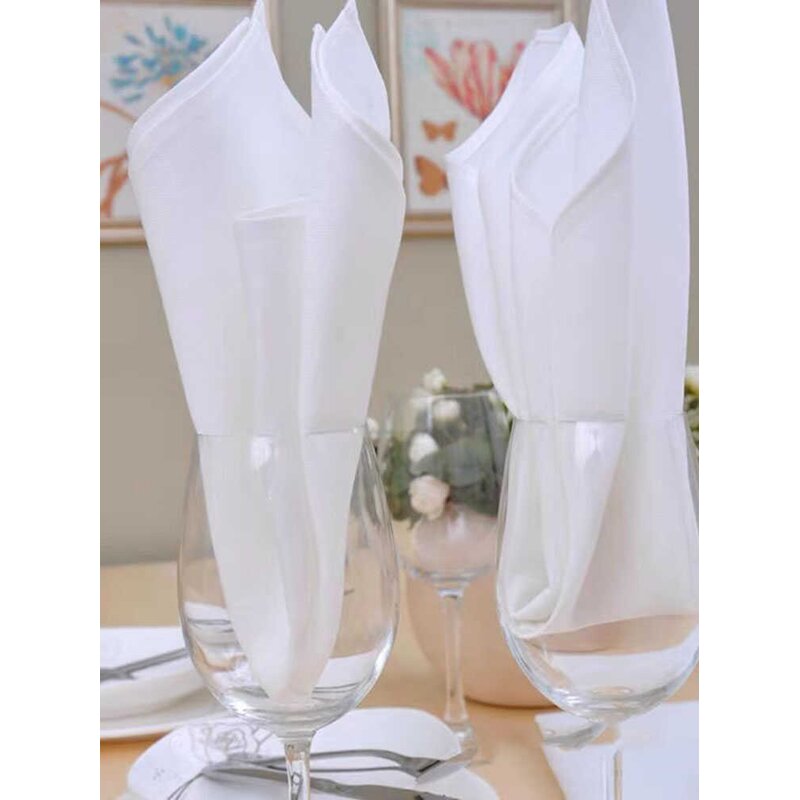 Linen Napkins Supplier - High Quality Wedding Banquets Family Drawstring Perforated