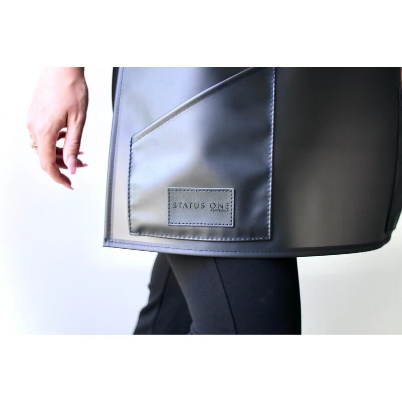 Nail Salon Apron Manufacturer - Black Clear Transparent with Pockets Unisex