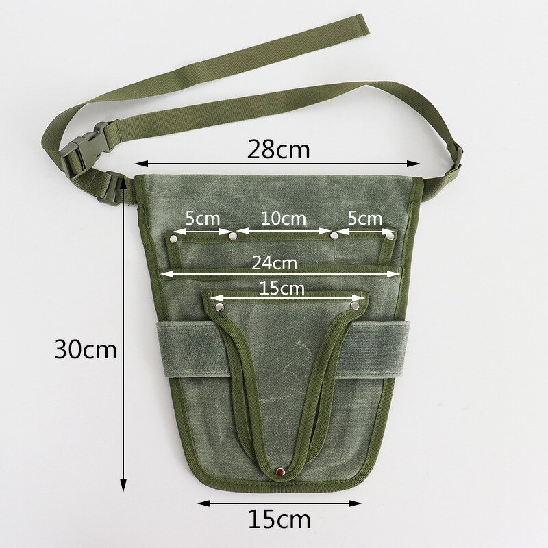 Canvas Waist Apron Factory - Thickened Multi Functional Pocket Garden Maintenance
