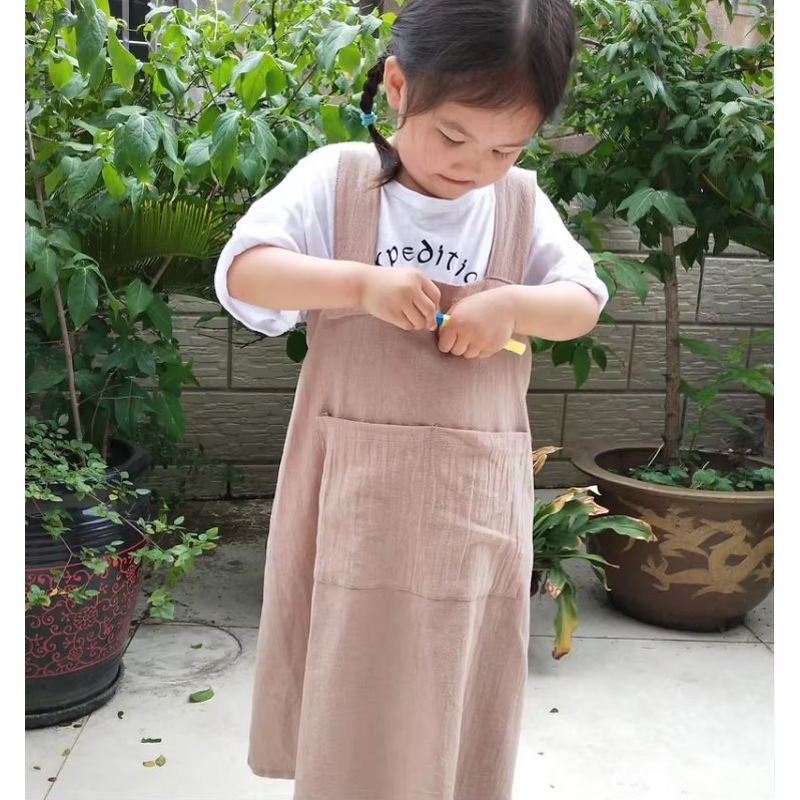 Baby Kids Bib Apron Supplier - Customized Long Sleeve Polyester Waterproof Sublimation