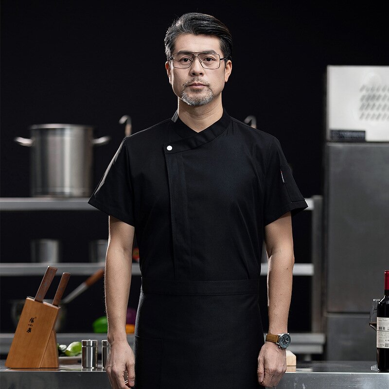 Kitchen Work Coat Manufacturer - White Men's High-End Cotton Baking Chef Outfit