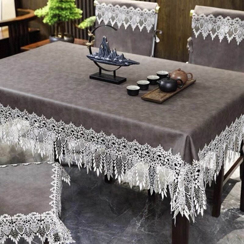 Tarpaulin Tablecloth Manufacturer - Nordic Waterproof Oil-proof Polyester Custom High-end