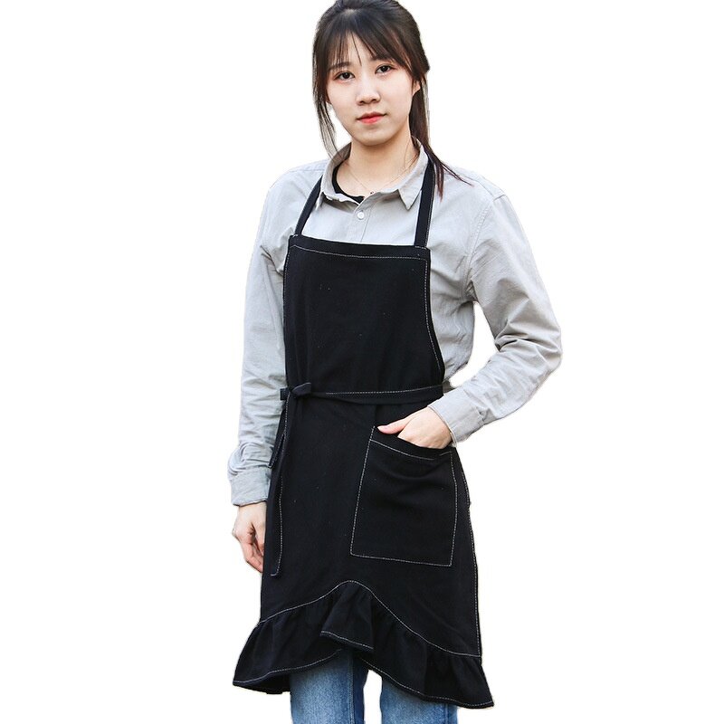 Floral Rustic Apron Factory - Japanese Fashion Ruffle Florist Kitchen Housework
