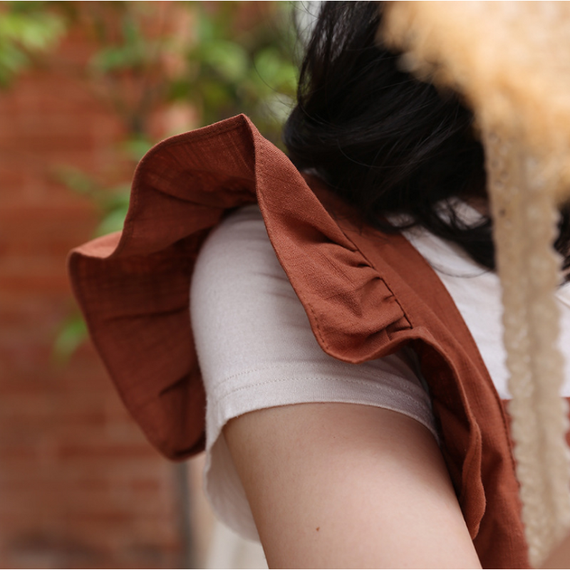 Korean Apron Supplier - Art Studio Flower Shop Milk Tea Shop Pastoral Anti-fouling