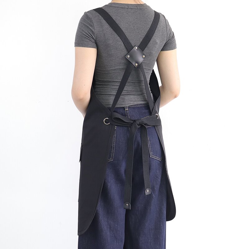 Waterproof Hairdressing Apron Factory - Black Adjustable Webbing Multi-Functional