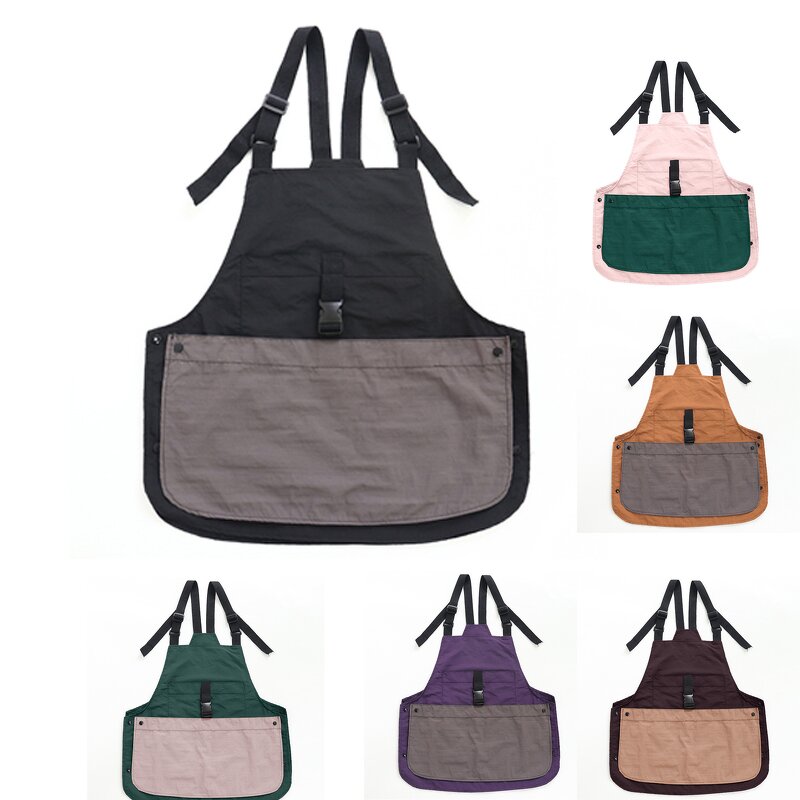 Quick Drying Apron Manufacturer - New Waterproof Coffee Shop Garden Large Pocket