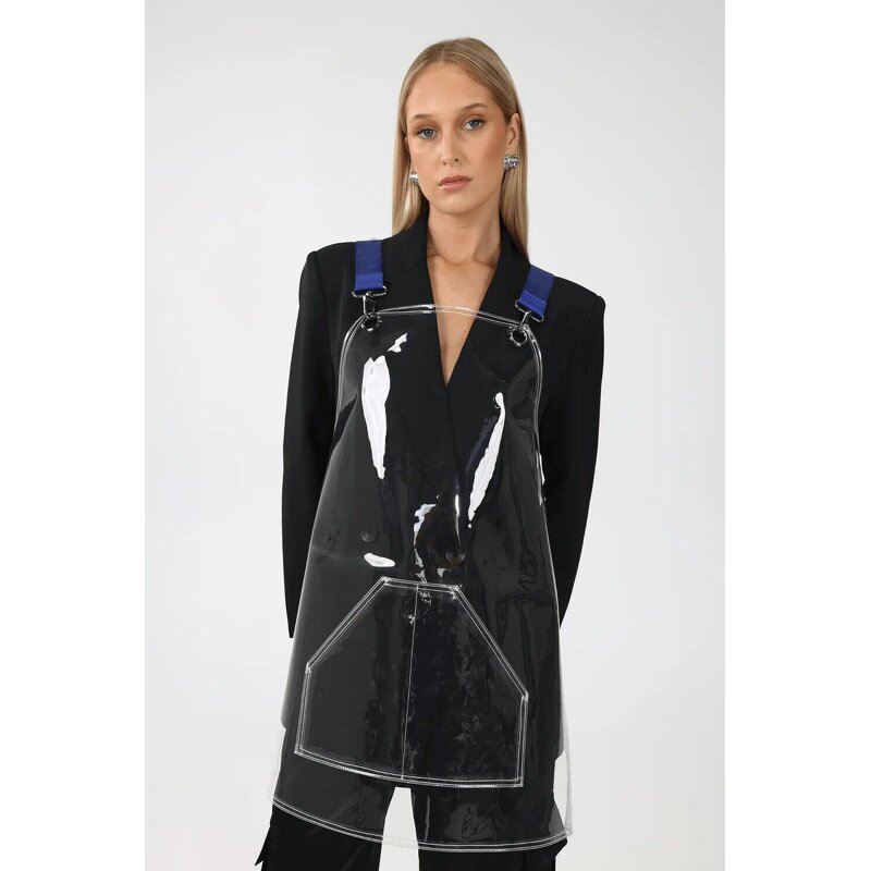 Transparent TPU Apron Manufacturer - Custom Fashion Clear Waterproof Women's Kitchen