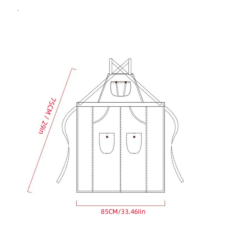 Coffee Shop Apron Supplier - Canvas Printed Logo Men's Women's Baking Hairdressing