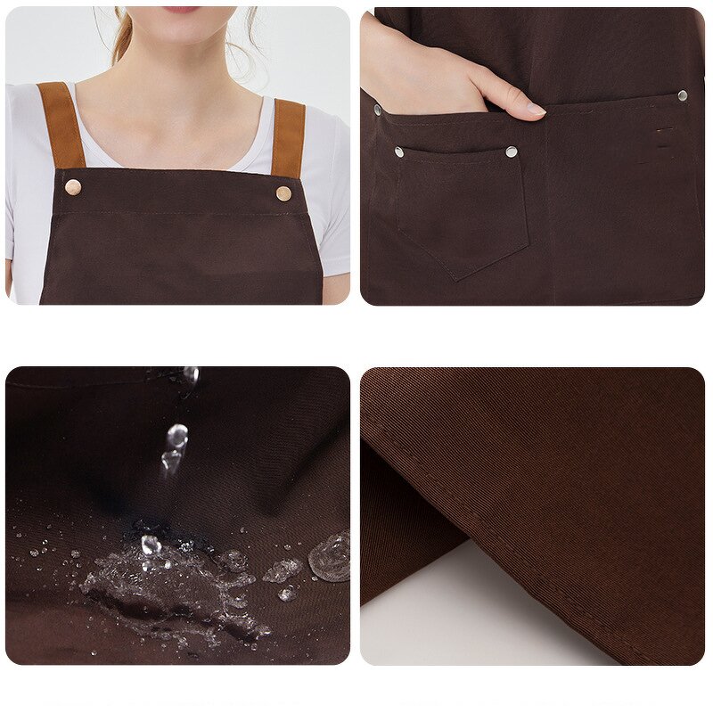 Waterproof Apron Manufacturer - Personalized Logo Adjustable H Shaped Strap