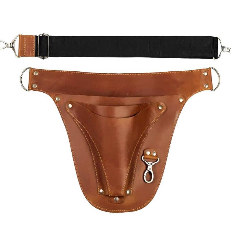 PU Waist Apron Manufacturer - New Brown Adjustable for Gardening Tools Storage