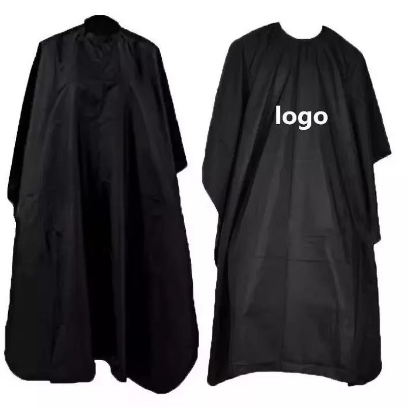 Adult Hair Cape Factory - Extra Thick Cut Cloth Released Black Custom logo