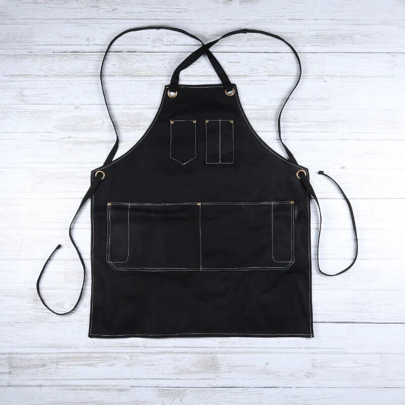 Cotton Canvas Apron Manufacturer - Custom 100% Mens Two Pockets Sublimation