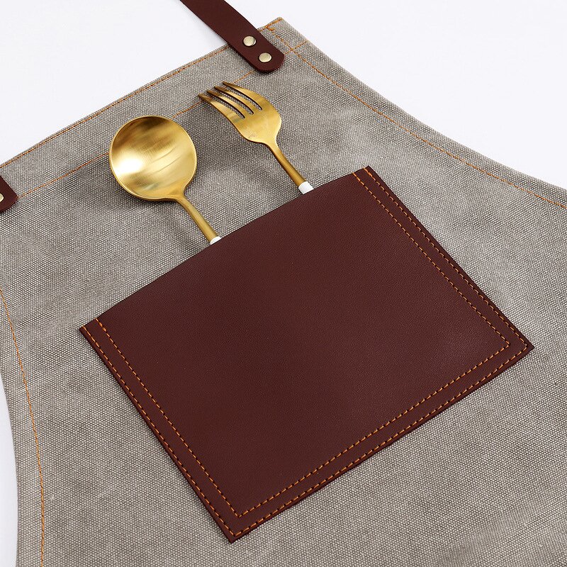 Canvas Apron Manufacturer - Customized Logo Thick Anti Stain Wear Resistant