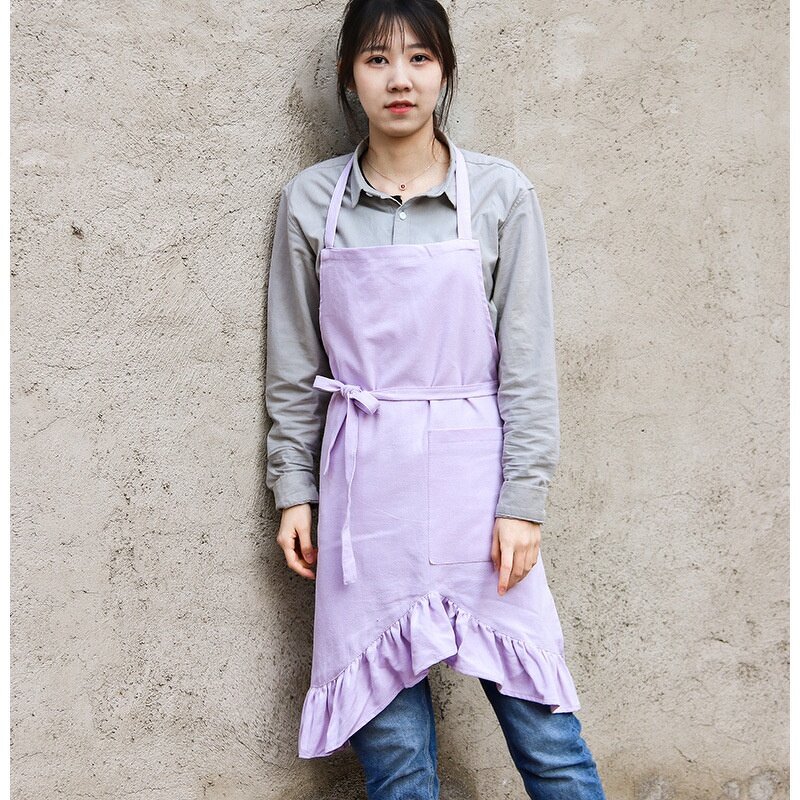 Floral Rustic Apron Factory - Japanese Fashion Ruffle Florist Kitchen Housework