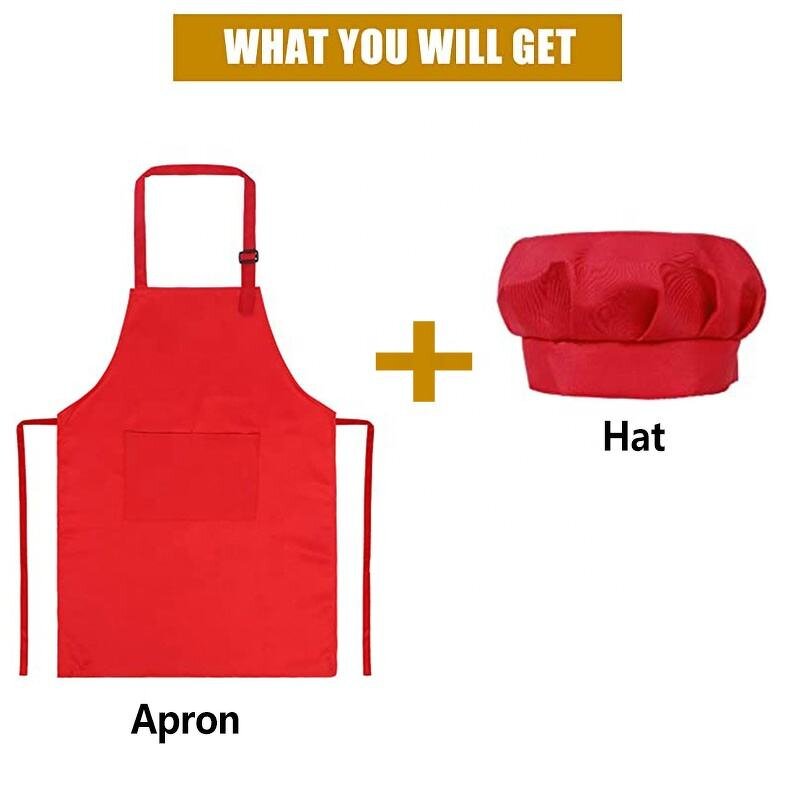 Kids Apron Set Supplier - Polyester Home Cute Custom Printed Kitchen Adjustable Straps