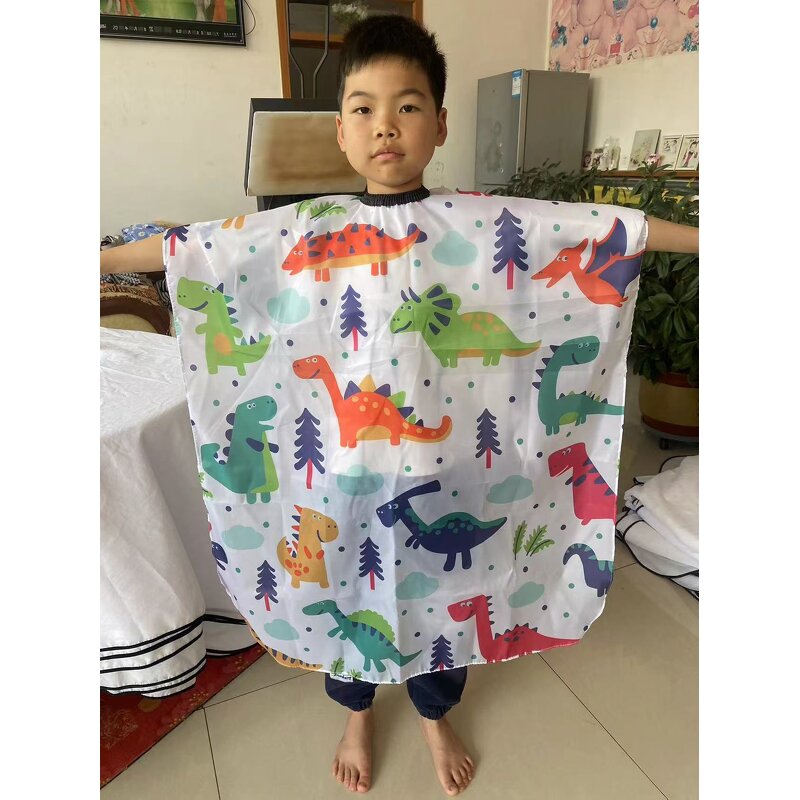 Kids Barber Cape Manufacturer - New Environmental Cartoon Pattern Non-stick
