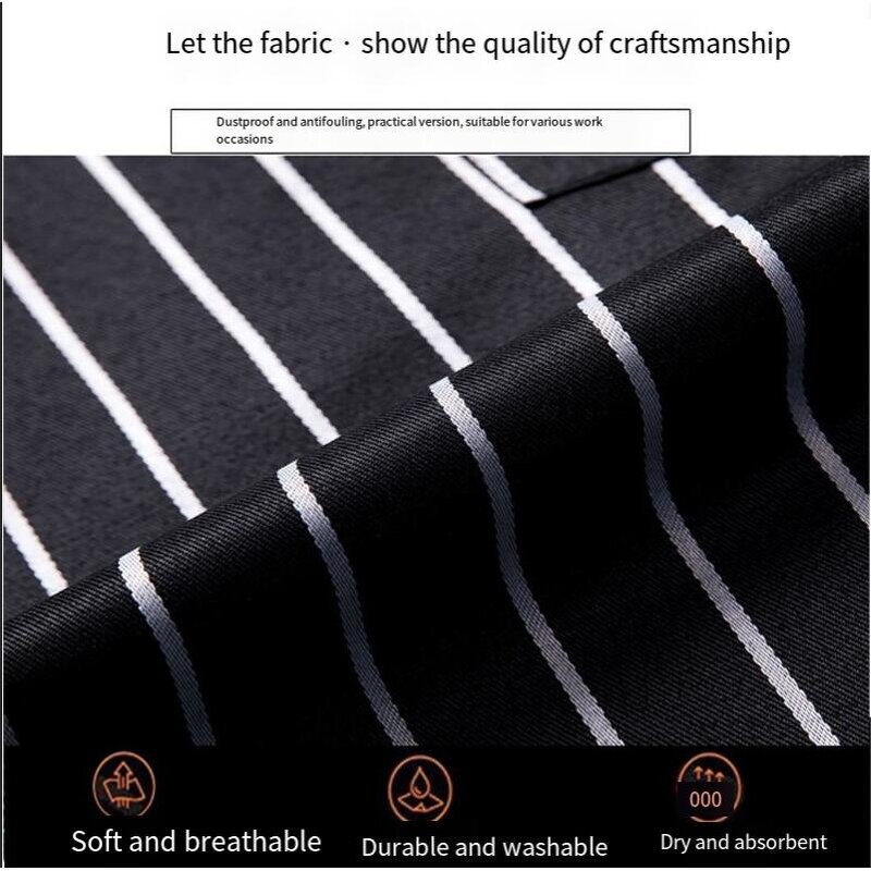 Polyester Cotton Apron Manufacturer - New Striped Adjustable Halter Home Kitchen