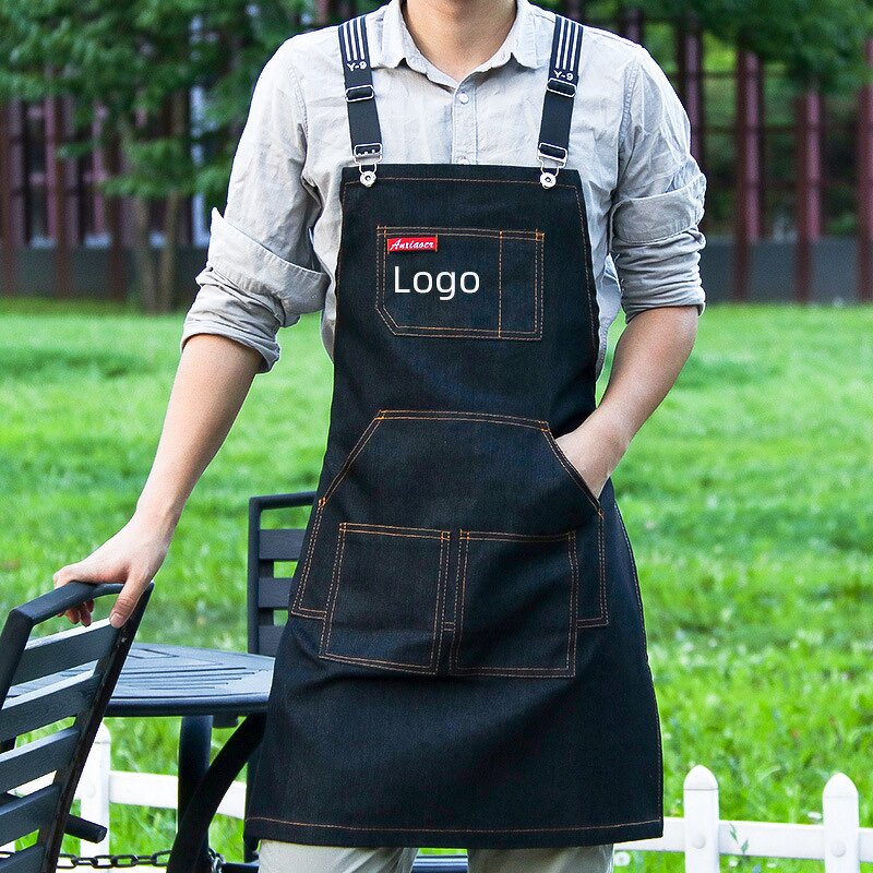 Hairstylist Denim Apron Factory - Wide Shoulder Straps Comfortable Stain Resistant