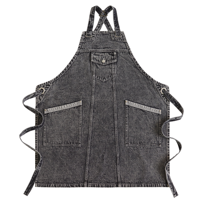 Cotton Denim Apron Manufacturer - Stain Proof Household Pinafore Kitchen Work