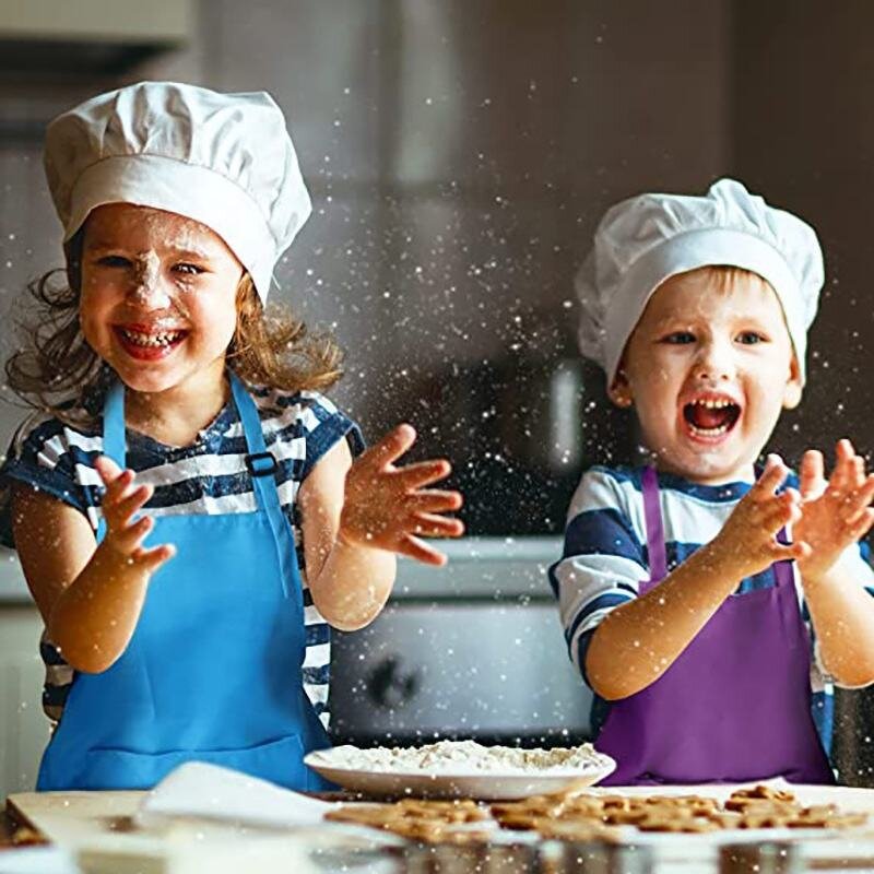 Chef Apron Set Factory - Logo Custom Children Cheap Adjustable Polyester Cooking