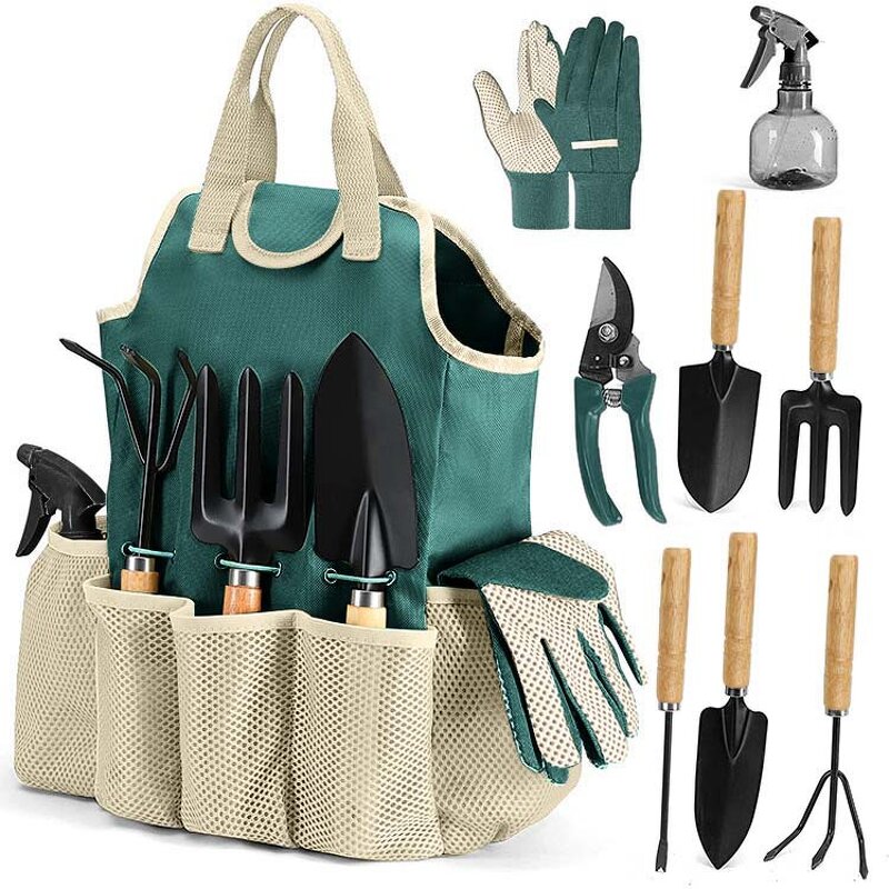 Horticultural Tools Set Factory - Combination Scissors Gift Set of 9 Outdoor Bag