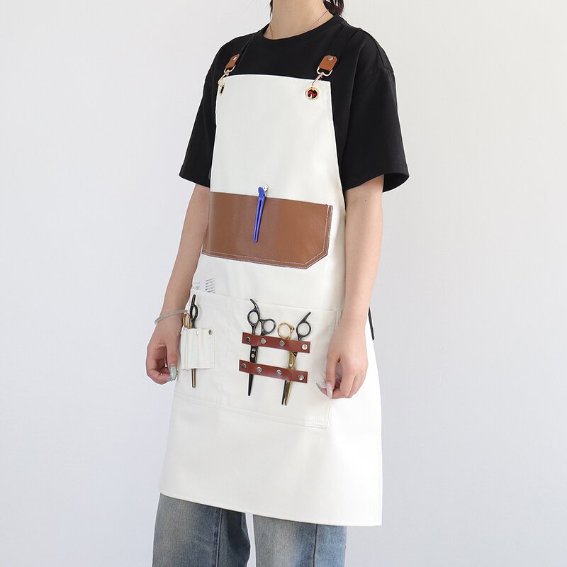 Black PU Apron Supplier - Heavy Duty Waterproof Chefs Butchers Hairdressers