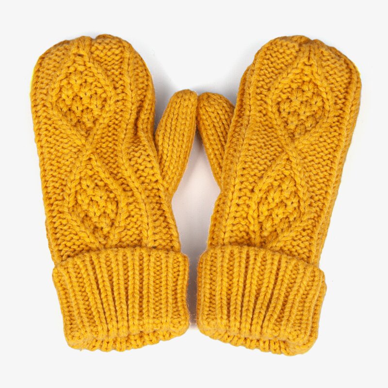 Acrylic Glove Manufacturer - Popular Nordic Style Winter Jacquard Pattern Fleece Lining