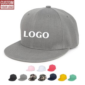 Sport Snapback Cap Factory - Customized Logo Cotton Twill Structured Flat Brim 6 Panel