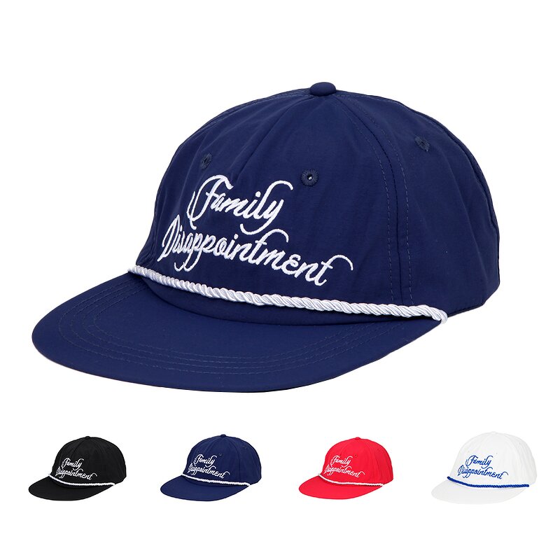 Nylon Snapback Cap Manufacturer - Unisex Custom Unstructured 5 Panel Raised Embroidery