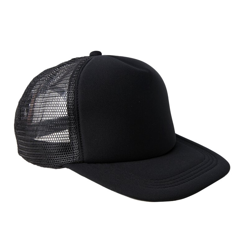 Sublimation Trucker Hats Supplier - Mens Women 5 Panel Polyester Foam Mesh Baseball