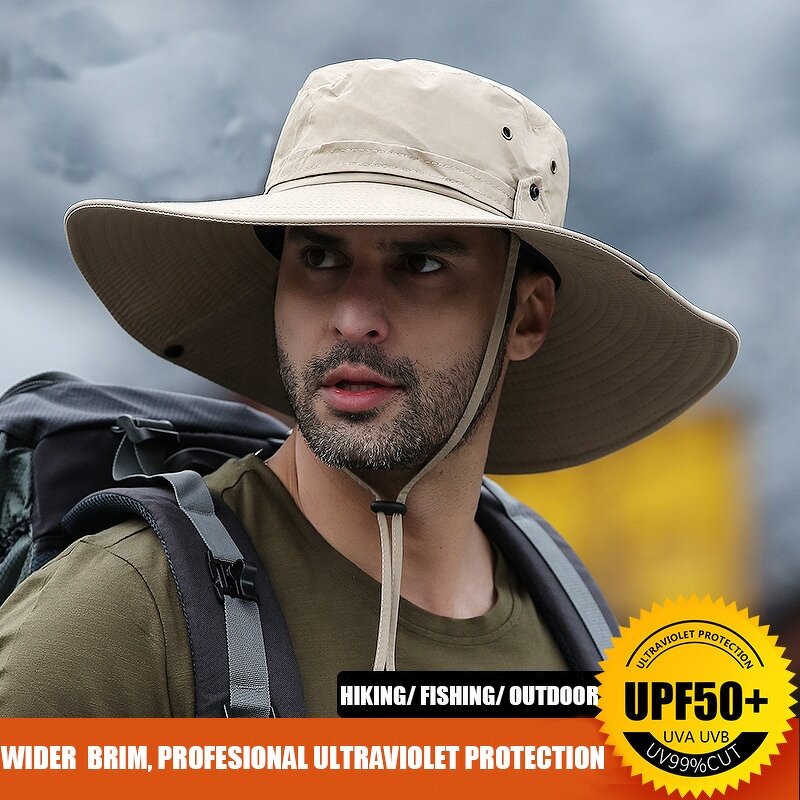 Water Proof Sun Hat Factory - New Design Men Ultraviolet Protection Quick Dry Wide Brim