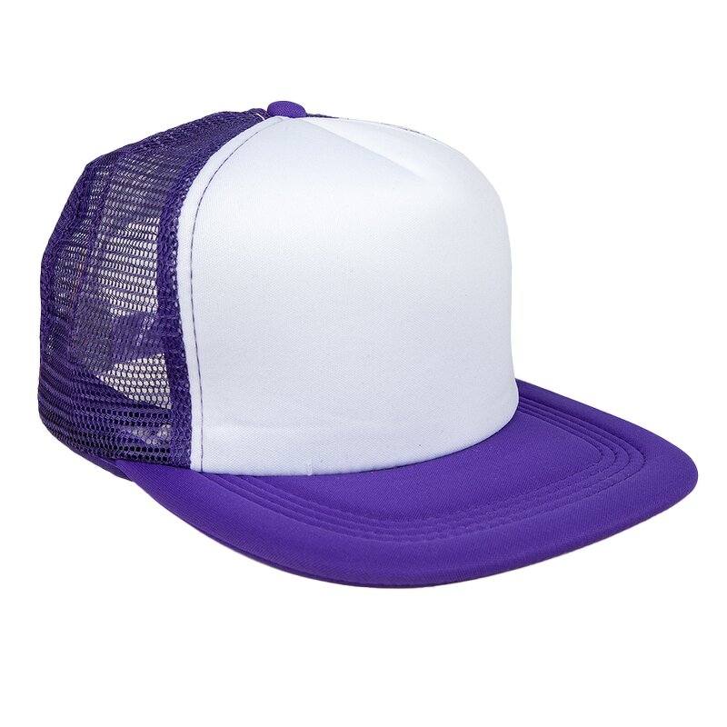 Sublimation Trucker Hats Supplier - Mens Women 5 Panel Polyester Foam Mesh Baseball