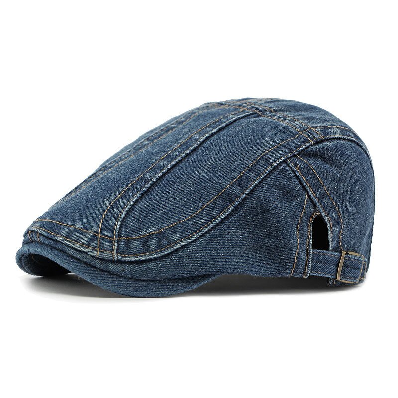 Vintage Denim Beret Supplier - Hot Sale Washed Ivy Hat for Men Women Custom Logo