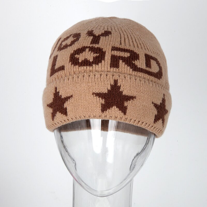 Jacquard Kids Beanie Set Manufacturer - Cute Star Knitted Skull Neck Warmer Scarf