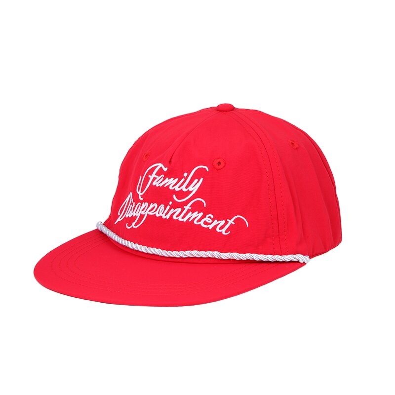 Nylon Snapback Cap Manufacturer - Unisex Custom Unstructured 5 Panel Raised Embroidery