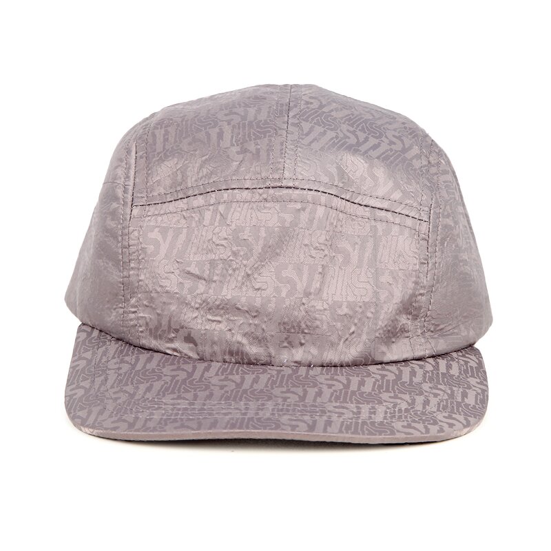 Custom Polyester Camp Cap Supplier - 5 Panel Logo Style Snapback Flat Brim
