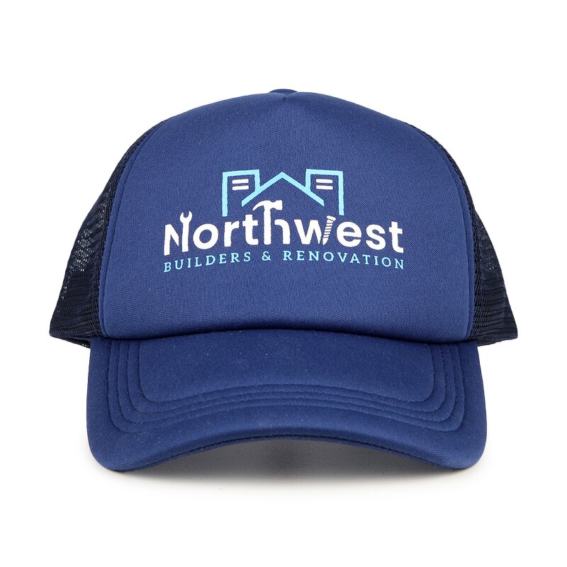 Flat Brim Trucker Cap Factory - Customized Snapback Polyester Foam Mesh Embroidery