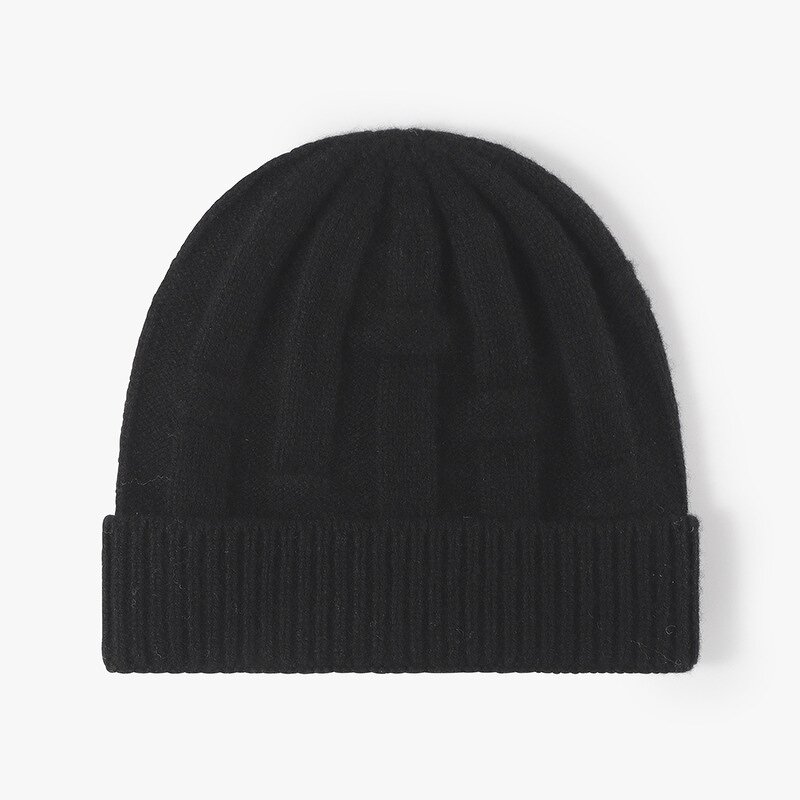 Wool Beanie Hat Manufacturer - High Quality 100% Rib Knitting Cuffed Thicker Warm