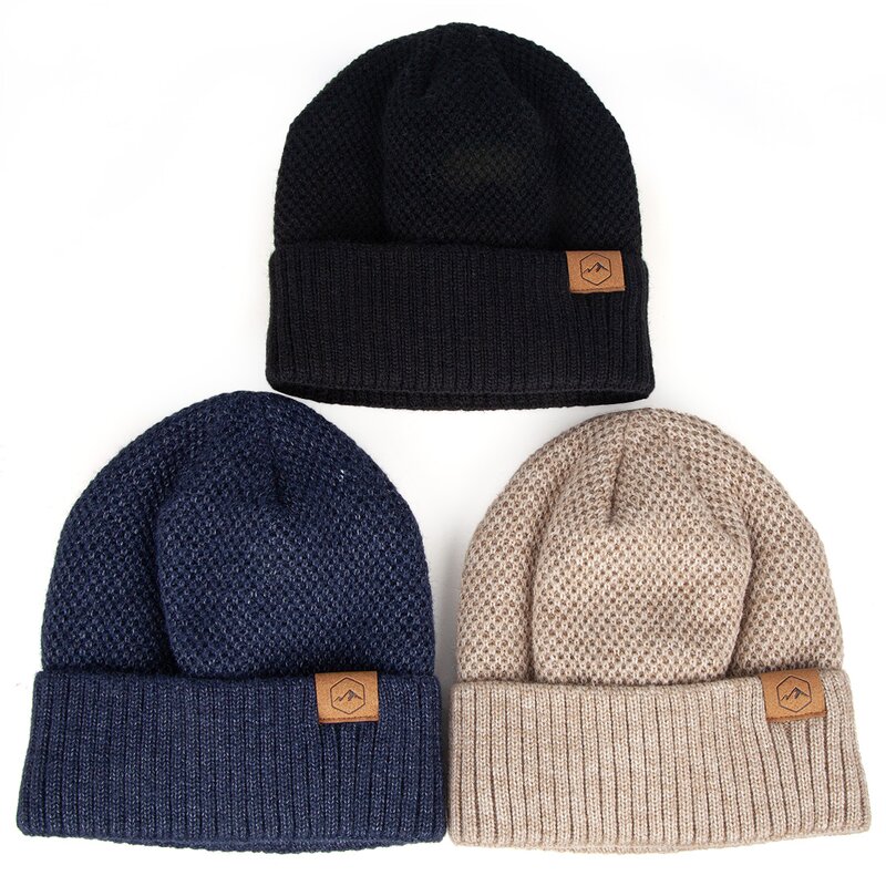 Winter Beanie Set Manufacturer - Wholesale Custom Warm With Fleece Lining Scarf Set
