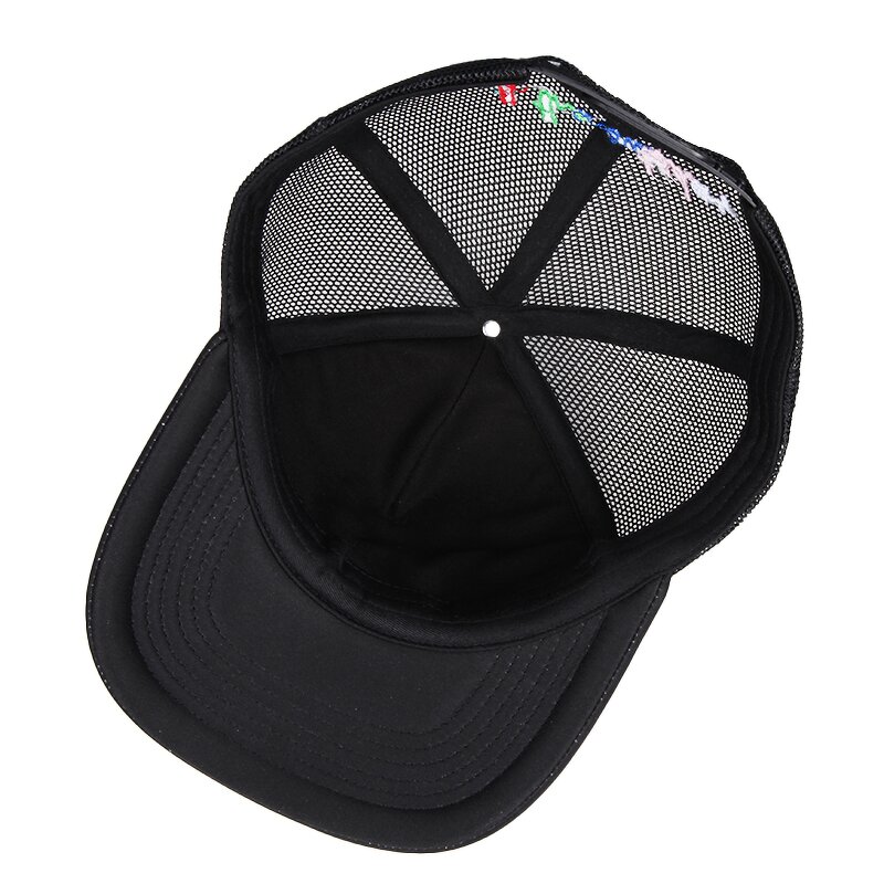 Polyester Trucker Cap Supplier - Customized Foam Flat Brim Snapback Mesh Embroidery