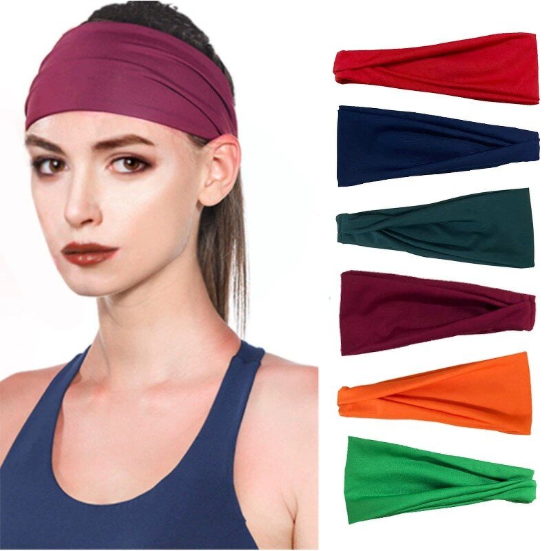 Sports Headband Factory - Wholesale New Style Yoga Solid Color Sweat-proof Casual