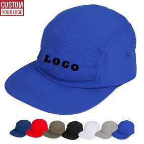 Polyester Camp Cap Factory - Customized Logo 5 Panel Unstructured Style