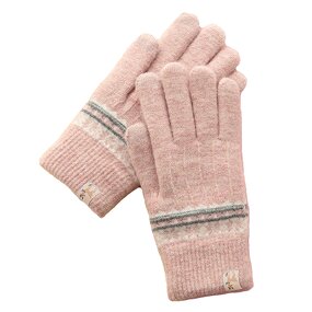 Touchscreen Gloves Supplier - Winter Warm Jacquard Acrylic Knit for Outdoor Activities