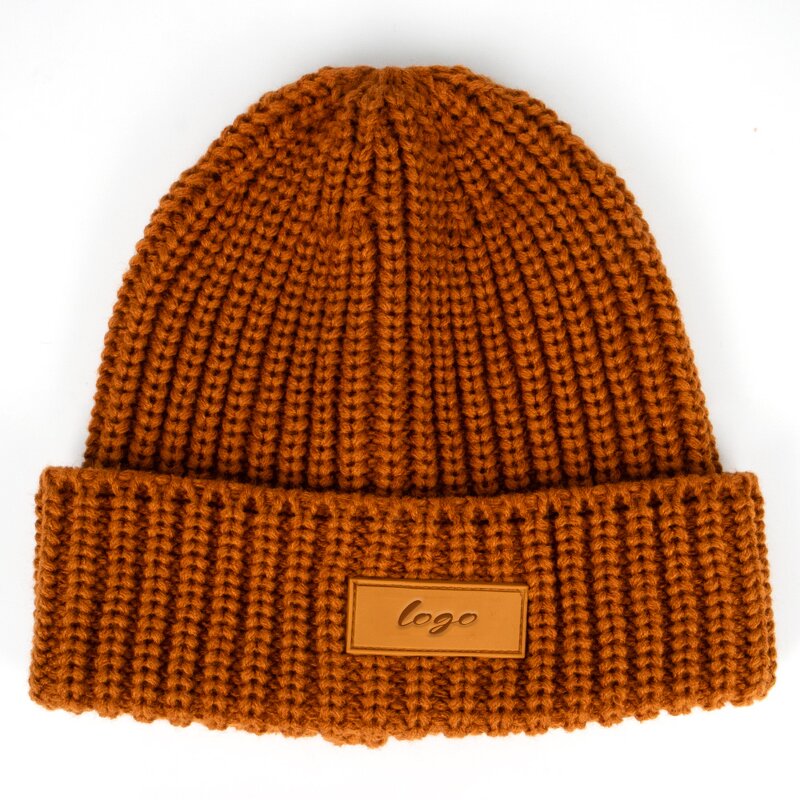 Acrylic Beanie Supplier - Unisex Winter 100% Knitted With Custom Logo