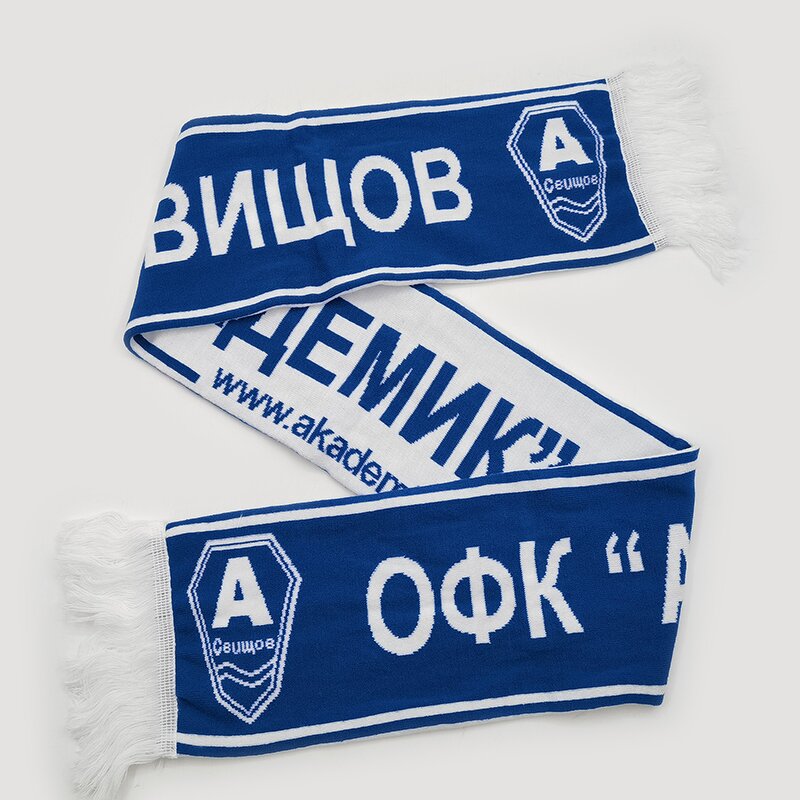 Soccer Scarf Manufacturer - Premium Quality Sports Team Custom Logo Jacquard Knitted